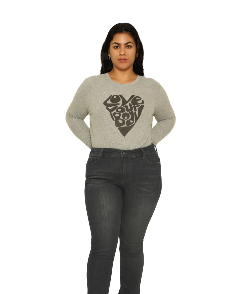 Front of a model wearing a size 12 High Rise Ankle Skinny - Taytum in TAYTUM by Slink Jeans. | dia_product_style_image_id:309504